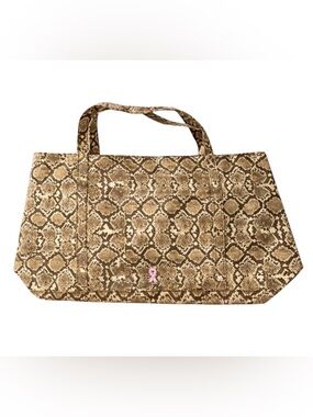 Dana Buchanan Breast Cancer Awareness   Snakeskin Print Canvas Tote